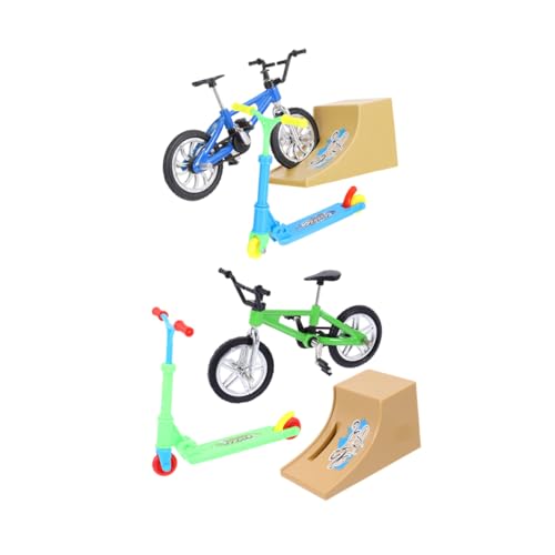 DRESSOOS 2 Sätze Fingerrad Finger-Bike-Roller-Rampe tragbares Fingerspitzenspielzeug Spielzeug für Kinder kinderspielzeug Sportspielzeug mit Fingerspitzen Fingerspitzen-Sportspielzeug von DRESSOOS