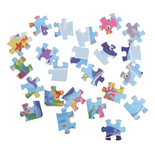 DRESSOOS 2 Sätze Kinderpuzzle Spielzeugpuzzle Lernpuzzle Lernpuzzle Cartoon Puzzle Papier von DRESSOOS