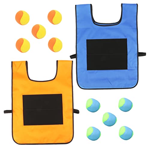 DRESSOOS 2 Sets Klebrige Trikotspiele Weiche Bälle Klebrige Bälle Völkerballspielzeug Kinder Basketballkorb Kleinkinder Schaumstoffbälle Würfelspiel Brettspiel Fußball Klebrige von DRESSOOS