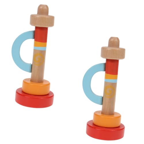 DRESSOOS 2 Stück Aus Holz Horn Musikspielzeug Jungenspielzeug Spielzeug Kinderspielzeug Holzhupe Für Musikinstrument Spielzeug Kleine Holztrompete Holztrompete von DRESSOOS