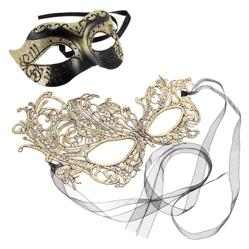 DRESSOOS Elegante Maske Für Karneval Und Kostümpartys Halbseitige Verkleidung Mit Feiner Spitze Vielseitig Einsetzbare Cosplay Maske Für Maskenball Und Tanzveranstaltungen von DRESSOOS