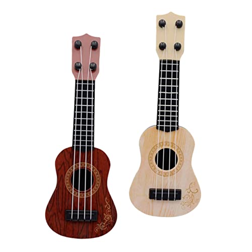 DRESSOOS 2 Stück Mini Ukulele Früherziehungsspielzeug Musikinstrument Für Kleinkinder Kleine Ukulele Spielzeuggitarre Kinderspielzeug Musikinstrumente Spielzeug Für Kleinkinder von DRESSOOS