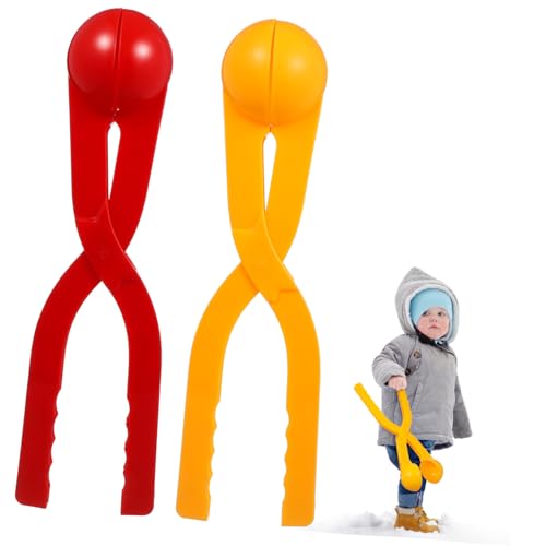 DRESSOOS 2 Stück Schneeball Maker Für Rutschfester Griff Für Sicheren Halt Lustige Schneeball Spielzeuge Zufälligen Farben Ideal Für Schneeballschlachten Und Winterspiele von DRESSOOS