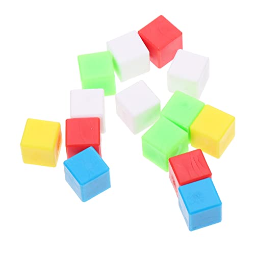 DRESSOOS 200 STK Geometrie Würfel zählen für Kinder Mathe Würfelblöcke Puzzle-Bauwürfel Bastelwürfel zabawki stymulujące rozwój Educational Toys kleine Blöcke praktische Würfel Plastik von DRESSOOS