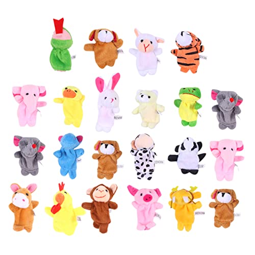 DRESSOOS 22 STK Handpuppe für Kinder Tierkreiszeichen plüsch Handschuhe zabawki stymulujące rozwój Doppelschichtige Handschuhe Fingerpuppen für Kinder Tierhandpuppen Plüschpuppe Spielzeug von DRESSOOS