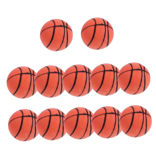 DRESSOOS 24 STK Mini-Basketball Springball aus PVC Hüpfball für Kinder Spielzeug für Kinder kinderspielzeug Kid Toys Hüpfbälle für den Kindergarten praktischer Basketball Plastik Orange von DRESSOOS