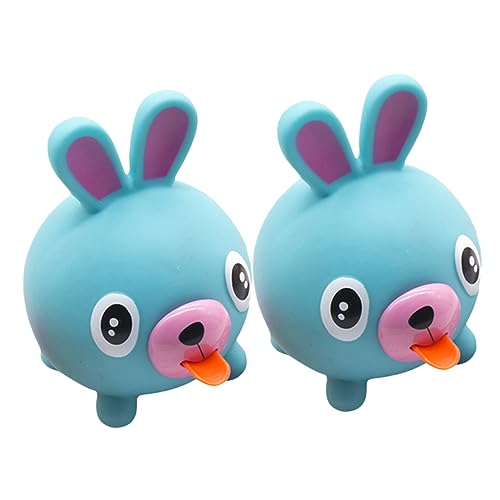 DRESSOOS 2St Animals Toys for Spielzeug für Kinder Funny Toys Entspannungs Spielzeug lauch Kuscheltier Fun Toy tierisches Quetschspielzeug Spielzeug für den Schreibtisch Vinyl Sky-Blue von DRESSOOS