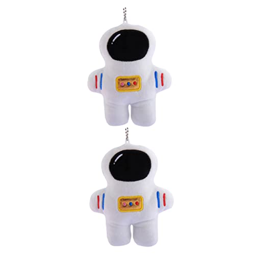 DRESSOOS 2St Plüsch-Anhänger Partygeschenke aus dem Universum Tasche Auto-Schlüsselanhänger kinder anhänger Schlüsselbund Schlüsselringe Plüsch-Astronaut Mini-Plüschtiere Karikatur von DRESSOOS