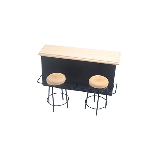 DRESSOOS 3 STK Kleiner Holzstuhl Mini-Spielzeug Miniaturfiguren Mini-Hocker Mikrospielzeug Tischzubehör Mini-Bar jucarii pentru copii hühner Spielzeug Minibar-Schreibtisch Minibar-Theke von DRESSOOS