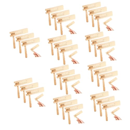 DRESSOOS 30 Stück Orff Instrument DREI Krachmacher Spielzeuge Ratsche Geräuschmacher Kurbel Geräuschmacher Zappelspielzeug Ratsche Musikinstrumente von DRESSOOS