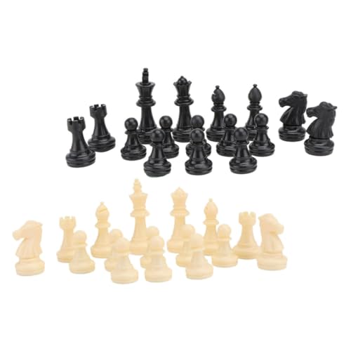 DRESSOOS 32 Stück Magnetische Schachfiguren Schachzubehör Schachbrettspiel Magnetisches Schachbrett Magnetische Brettspiele Schachspielset Magnetisches Schachspiel Glasschachbrett von DRESSOOS