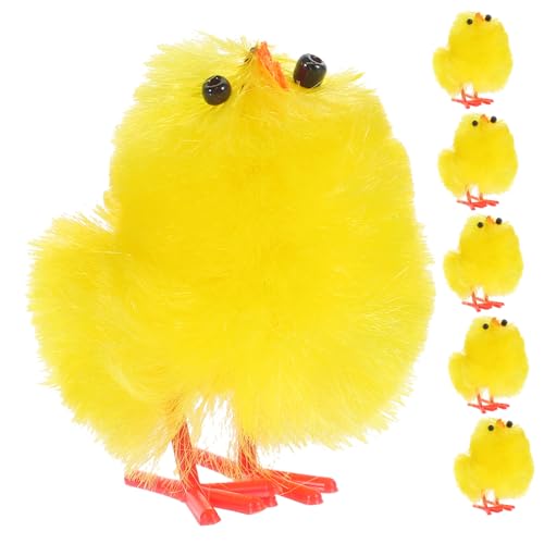 DRESSOOS 36 Stück Osterküken Kuscheltiere Mini Plüschtiere Mini Ausgestopftes Huhn Für Osterküken Osterdeko Osterornament Mini Küken Huhn Kuscheltier Kunststoff Gelb von DRESSOOS