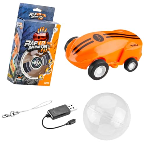 DRESSOOS 360 Stunt-Auto Auto Spielzeug Autospielzeug Mini-Spielzeug USB ladegeräte ABC wickeltasche b Toys laufstall Spielzeug Chaps Kinder Packet Mini-Auto-Spielzeug Renn-Stuntauto Orange von DRESSOOS