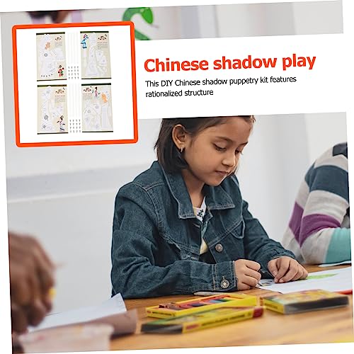 DRESSOOS 4 Sätze DIY-Material-kit Fingerpuppen Chinesisches Traditionelles Spielzeug Handpuppen Für Kinder Handgemachtes Spielzeug Kinder Bausatz Freizeitspielzeug Für Kinder Papier von DRESSOOS