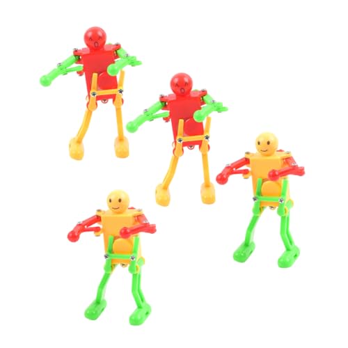 DRESSOOS 4 Stück Aufziehsoldat Kinder deko kinderspielzeug Toy Aufziehbares Soldatenspielzeug tanzendes Roboterspielzeug Plastiksoldatenpuppe zartes Soldatendekor Abs von DRESSOOS