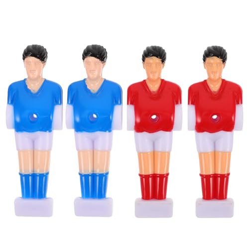 DRESSOOS 4 Stück Fußballmaschine-actionfigur Tischteile Kickerspieler-Statue Fußballfiguren Kickerfiguren Fußball-actionfiguren Ersatz Eines Tischspielers Kickerbälle Ersetzen Abs von DRESSOOS