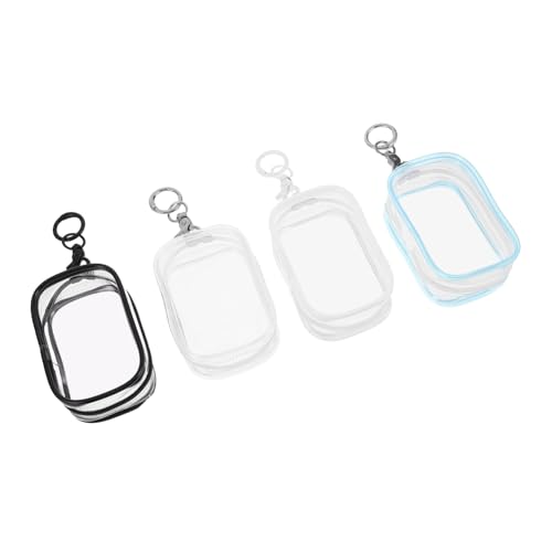 DRESSOOS 4 Stück Transparente PVC Aufbewahrungstasche Schlüsselanhänger wasserdichte Kleine Quadratische Figuren Plüschtierhülle für Sammelfiguren Tragbar und Praktisch für Unterwegs DRESSOOS 4 Stück Transparente PVC Aufbewahrungstasche Schlüsselanhänger wasserdichte Kleine Quadratische Figuren Plüschtierhülle für Sammelfiguren Tragbar und Praktisch für Unterwegs von DRESSOOS