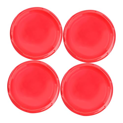 DRESSOOS 4 Stück Wettkampf-gyro Spielzeug Gyro-duell-Disk Langlebige Kreiselscheibe Geplatzte Arena Gyro-Arena Kreiselstadion Gyro-disc-Arena Gyro-spielteile Gyrodisk-versorgung Rot Plastik von DRESSOOS