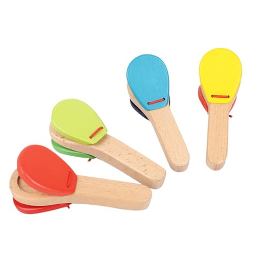 DRESSOOS 4 Stücke Kinder Percussion Baby Castasets Spielzeug Musical Frühe Pädagogische Spielzeug von DRESSOOS