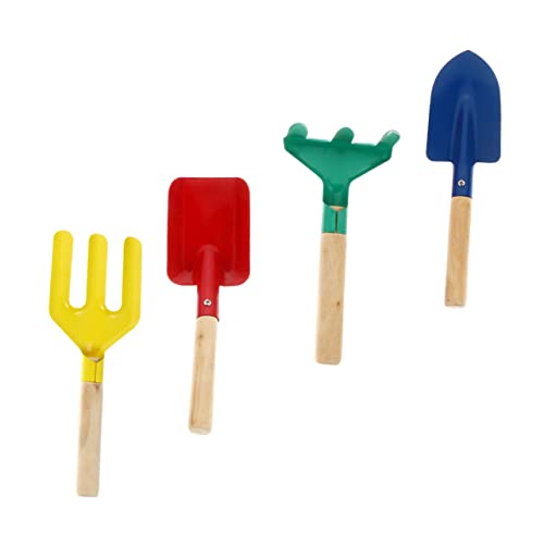 DRESSOOS 4pcs Kids Gardening -Werkzeuge Tragbare Schaufel -rake - -pflanzwerkzeuge Strandspielzeug von DRESSOOS