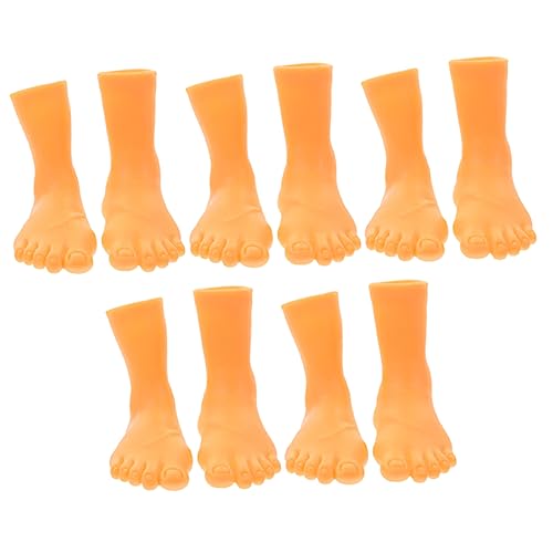 DRESSOOS 5 Sätze Bade Fingerpuppen Mini-Fingerfüße Mini-Streichfüße Geschichte erzählende Fingerpuppe photostickomni Hand Puppet Fingerpuppen für Party kreative Fingerpuppen Fußpuppen Vinyl von DRESSOOS