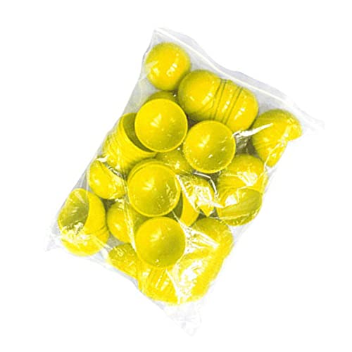 DRESSOOS 50 Stück Aktivität Bunte Bälle Gelb Kaugummis Mini-Pong Mini-Baseball Bingomaschine Mit Bällen Mini-Basketball Eimer Baseball Aufblasbare Bälle Baseballspiel Yellow von DRESSOOS