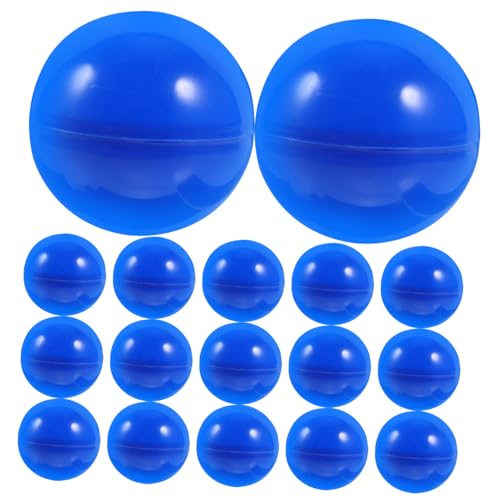 DRESSOOS 50 Stück Aktivität Bunte Bälle Leere Kapselkugeln Blau Kaugummis Tombola Brettspiele Gummiballmaschine Kapseln Für Verkaufsautomaten Augapfel-Pong-bälle Schaumstoff-bällebad Blue von DRESSOOS