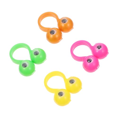 DRESSOOS 50 Stück Fingeraktivitätsring Neuheit Fingerring Ringe Gehirnspielzeug Lustiges Fingerspielzeug Party-fingerpuppe Lernspielzeug Für Kinder Kinder-Finger-neuheitsring Plastik von DRESSOOS