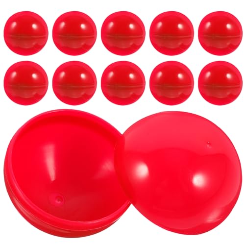 DRESSOOS 50 Stück Lotteriekugel Event unterhaltungsspiele Spieleabende Games Night Spiele für spieleabend Bingomaschine 90 Bälle Spielball Leere Bälle Aktivität Bunte Bälle Spielbälle rot von DRESSOOS