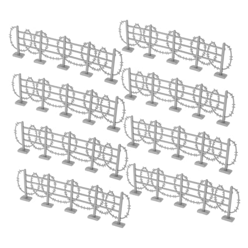 DRESSOOS 50 Stück Teiliges Militärzaun Silbernem Draht Realistischer Miniaturzaun für Modellbau Dekorativer Gartenzaun für Sandtisch Szene Interaktives für Sammler DRESSOOS 50 Stück Teiliges Militärzaun Silbernem Draht Realistischer Miniaturzaun für Modellbau Dekorativer Gartenzaun für Sandtisch Szene Interaktives für Sammler von DRESSOOS