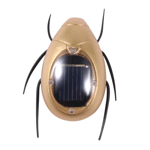 DRESSOOS 5St simuliertes Insekt Chafer-Spielzeug Kinder Lernen Spielzeug Lernspielzeug solar Spielzeug Solar Energy Powered Toy Spielzeug aus Solarenergie Sonnenenergie-Insekt Golden von DRESSOOS