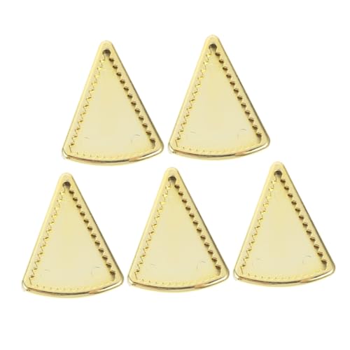 DRESSOOS 5st Mini-goldplatte Puppengeschirr Miniatur-Dinge Kleine Teller Dekor Winziges Tablettmodell Mini-Geschirr Mini-haustablett Dekoration Der Küchenszene Miniteller Plastik Golden von DRESSOOS