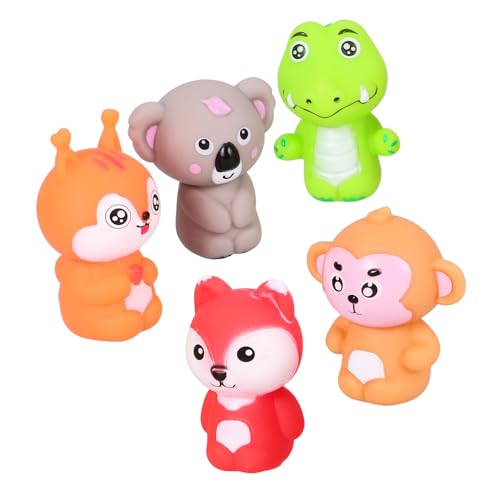 DRESSOOS 5st Tierfigurenspielzeug Puppentrage Kinder Spielzeug Spielzeuge Kinderspielzeug Fingerspielzeug Dehnbare Fingerpuppen Tiere Fingerpuppe Spielzeug Fingerpuppen Spielzeug PVC von DRESSOOS