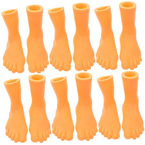 DRESSOOS 6 Paar Interaktive Fingerpuppen Mini Füße Linker Und Rechter Fuß Requisiten Für Geschichtenerzählen Handpuppen Fingerpuppen Kinderversorgung von DRESSOOS