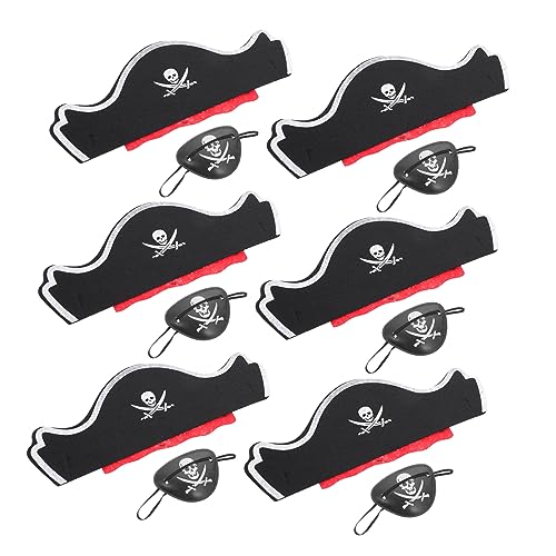 DRESSOOS 6 Sets Piratenkostüm Requisiten Für Erwachsene Und Kinder Kostüm Cosplay Piraten Performance Requisiten Ideal Für Karneval Halloween Und Themenpartys von DRESSOOS