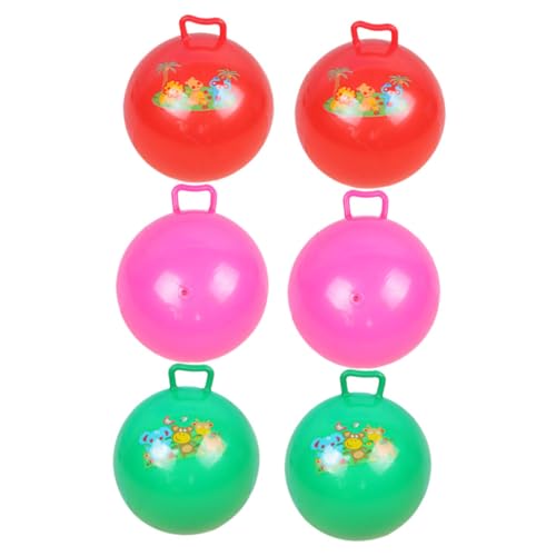 DRESSOOS 6St den Ball klopfen Kinder hüpfen Balanceball für Kinder aufblasbare Kickbälle Wasserbälle kinderspiele Kinder Spiele Spielzeug Kugel handhaben Hüpfball für Kinder Plastik von DRESSOOS