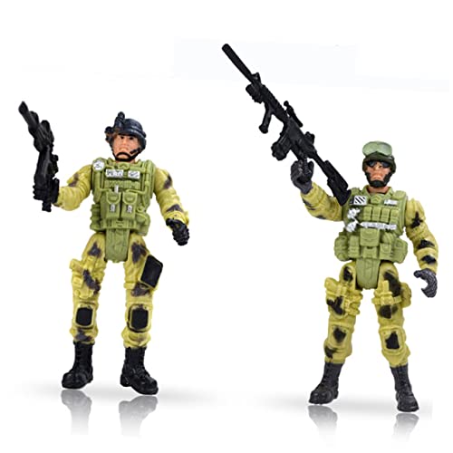 DRESSOOS 6st Special Forces-palything Jungs Spielzeug Für Spezialeinheiten Für Kinder Miniaturfiguren Militärspielzeug Für Kinder Actionfiguren Miniatur-puppenhaus-süßigkeiten Mini-Banjo von DRESSOOS