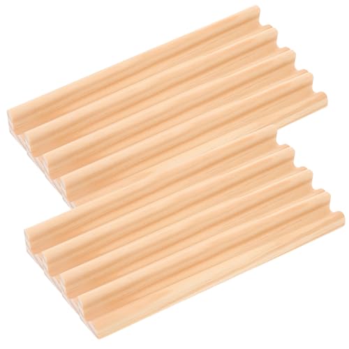 DRESSOOS 8 Stück Holz Domino Tabletts Für Das Domino Spiel Multifunktions Domino Racks DIY Zubehör Für Kreative Spiele Und Projekte Ideal Für Kinder Und Erwachsene von DRESSOOS