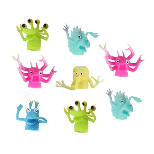 DRESSOOS 8St Puppenhandschuhe fingerpuppen Finger Puppets Goblins Hand Puppet Toy beschwichtigendes Kleinkindspielzeug Fingerspielzeug für schöne Fingerpuppe von DRESSOOS