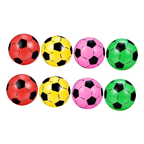 DRESSOOS 8st Aufblasbarer Ball Fußbälle Outdoor-Spielzeug Für Kinder Fußballspielzeug Outdoor-spielsets Für Kinder Aufblasbarer Fußball Kinderspielzeug Kinder Fußball Spielzeug Plastik von DRESSOOS