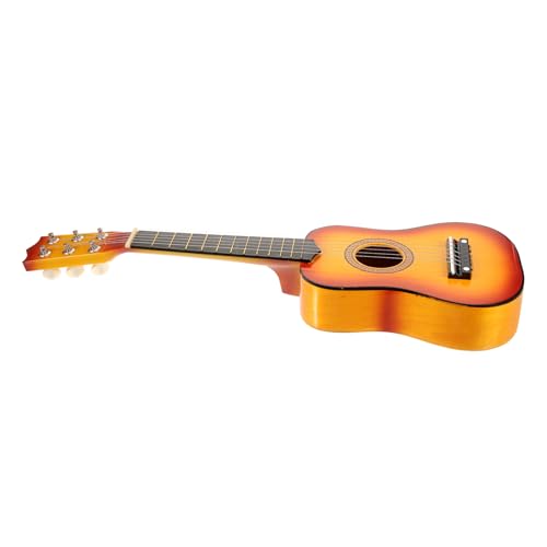 DRESSOOS Akustikgitarre Für Kinder Tragbare Holzgitarre Sonnenfarbe Ideal Für Anfänger Und Kleine Musiker Perfektes Musikinstrument Für Zuhause Und Unterwegs von DRESSOOS