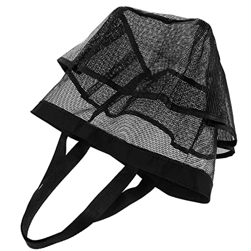 DRESSOOS Aufbewahrungstasche Reise-Make-up-Taschen große durchsichtige Kulturtasche kosmetische Reisetasche Storage Bags aufbewahrungstüten Mesh-Reiseveranstalter Kosmetiktasche Netz Black von DRESSOOS