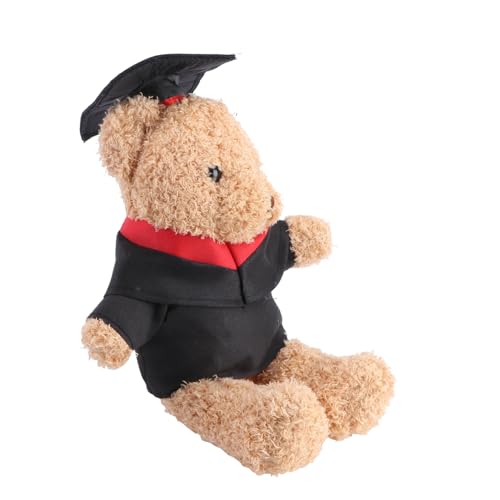 DRESSOOS Bär-Puppe Ausgestopftes Tierisch-Hut Bärenspielzeug-graduationszeremonie- von DRESSOOS