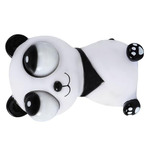 DRESSOOS Bärenspielzeug Lustige Quetschspielzeuge Rotes Panda-Spielzeug Cartoon-Squeeze-Spielzeug Squeeze-Panda-Spielzeug Tragbares Quetschspielzeug Kinderspielzeug Neuheit Black Plastik von DRESSOOS