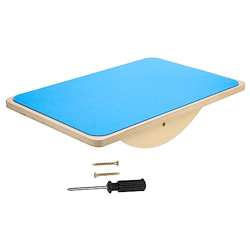 DRESSOOS Balanceboard Für Wippe Für Kleinkinder Ausgleichsplatte Sensorische Raumausstattung Kinderwippe Trainieren Fitness Schwebebalken Wippe Balancieren Blue Holz von DRESSOOS