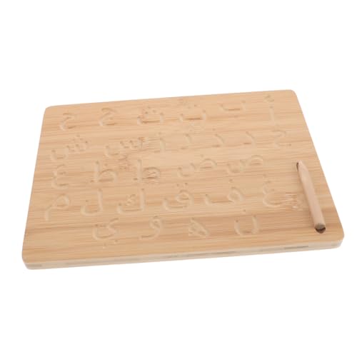 DRESSOOS Braille-schreibtafel Für Die Frühe Bildung Zählen Trockenlöschtafel Für Die Wand Magnetbuchstaben Alphabetverfolgung Whiteboard Für Die Wand Kleinkind Montessori Khaki Bambus von DRESSOOS