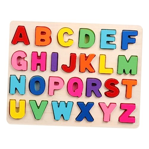 DRESSOOS Bunter Hölzerner Mathe Arithmetik Zahlen Alphabet Puzzle Satz Pädagogische Lehrmittel Zur Kognitiven Entwicklung Und Erkennungsspielzeug Für Kinder von DRESSOOS