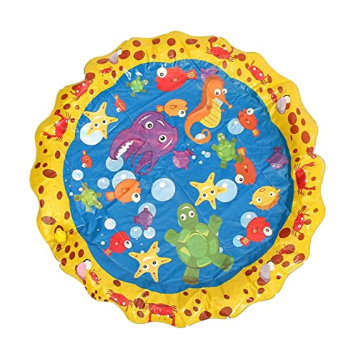 DRESSOOS Buntes PVC Wasserpad Für Kinder Lustige Wassersprinkler Spielmatte Wasserspiel Bodenkissen Für Den Außenpool Oder Garten Spaßiges Wasserspielzeug Für Heiße Sommertage von DRESSOOS