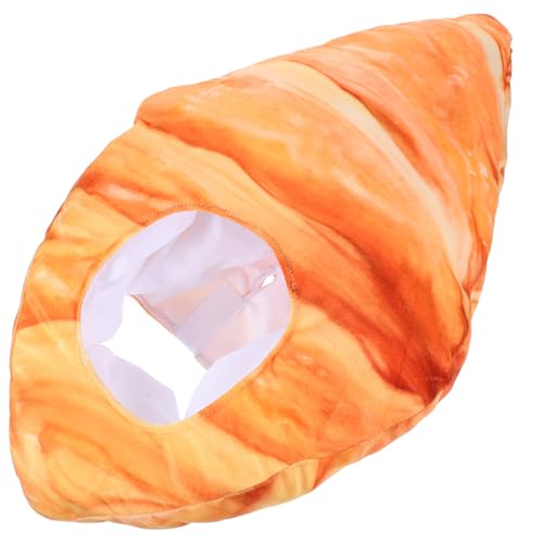 DRESSOOS Croissanthaube halloween kostüm halloween hüt Cartoon-Hut-Requisite Stoffmütze Kleidung -Hut-Dekor Kreativer Hut Hörner Kopfbedeckung Lebensmittel Partyhut die Party von DRESSOOS