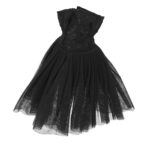 DRESSOOS Dekoratives Puppenkleid Babykostüm Kleidung Für Puppen Puppenballett-Outfit Puppenmädchen-Outfits -Kleinkind-Tutu-Rock Kleine Puppe Zarte Puppenkleidung Puppen Black Stoff von DRESSOOS